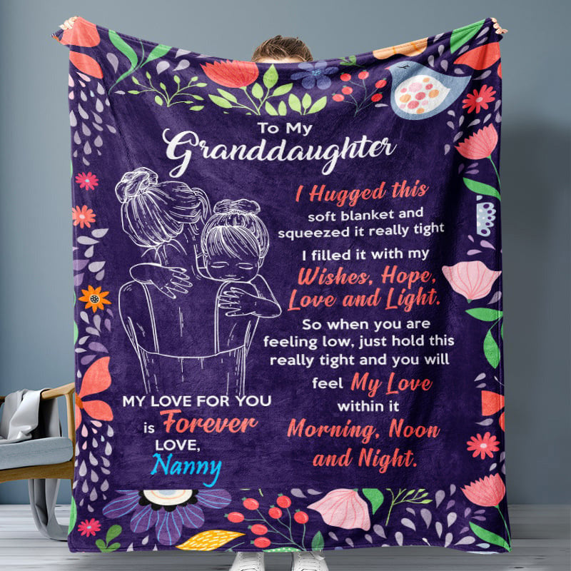 🎁Christmas's Sale 49% OFF🎁Granddaughter's Gift-Sweet Words Blanket-12