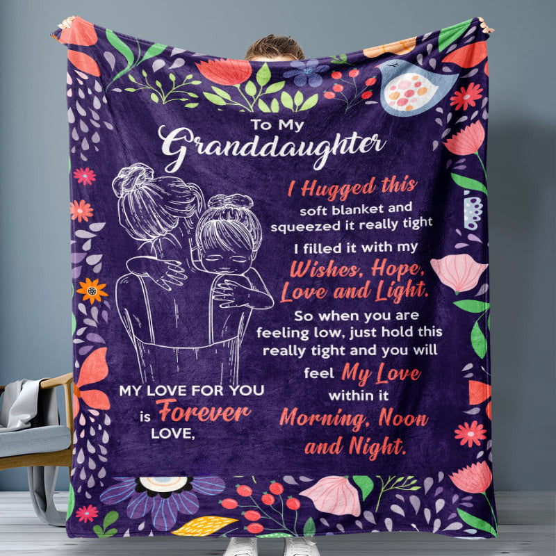 🎁Christmas's Sale 49% OFF🎁Granddaughter's Gift-Sweet Words Blanket-18