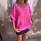 ☀️Summer Hot Sale 50% Off🌺Oversized V-Neck Top for Women