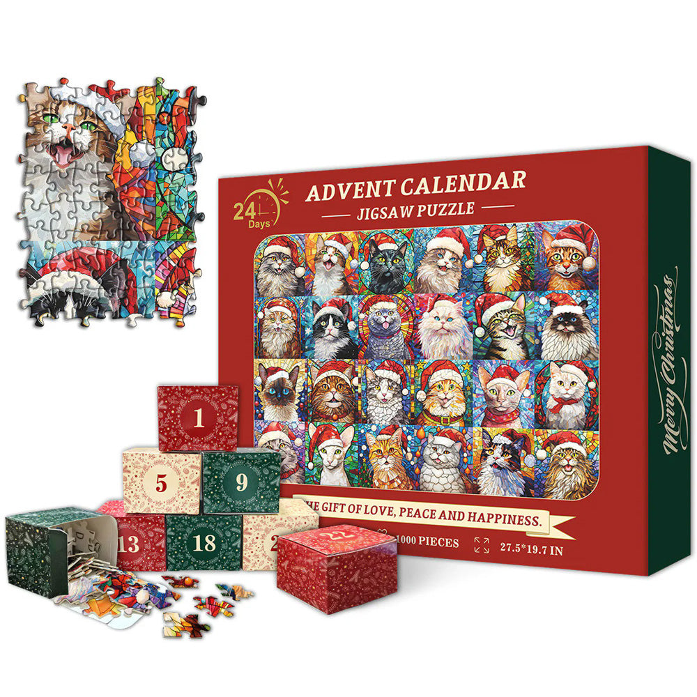 🎄Christmas Sale 49% OFF🎁Advent Calendar 2024 Christmas Jigsaw Puzzles 🧩