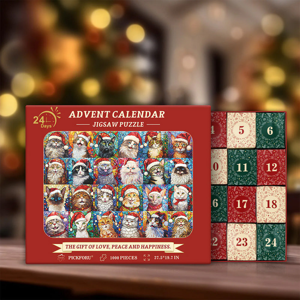 🎄Christmas Sale 49% OFF🎁Advent Calendar 2024 Christmas Jigsaw Puzzles 🧩-1