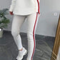 🔥2025 New Arrival - 50% OFF🎉Women's Long-Sleeved Striped Casual Hooded Top&pant
