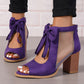 💕Women’s Bow Open-Toe Chunky Heel Sandals👠