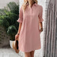 ✨Limited time sale🔥Women's Elegant Shirt Dress with Ruffle Sleeves