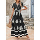 💥Last Day Special Sale 49% OFF💃Women’s Casual V Neck Boho Maxi Dress