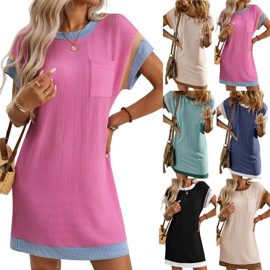 ✨New Style Lowest Price💥Women's T-Shirt A-Line Mini Dress