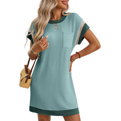 ✨New Style Lowest Price💥Women's T-Shirt A-Line Mini Dress