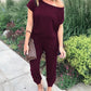 💥Last Day Special Sale 50% OFF💝👗Women's Off Shoulder Elastic Waist Stretchy Jumpsuit