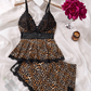 💕LAST DAY SPECIAL PRICE: ￡13.99!!💕👚Lace Trimmed V-Neck Camisole & Shorts Sleepwear Set