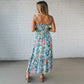 ⏰Hot Sale 50% Off💃Women's Floral Print Strap Flowy Dress🌸👗
