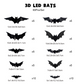 🦇Halloween 3D Bat LED Wall Light Decor