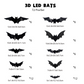 🦇Halloween 3D Bat LED Wall Light Decor