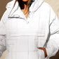 🔥Hot Sale Promotion 49% OFF -Women's Oversized Hooded Puffer Jacket Quilted Lightweight Winter Warm Pullover Padded Hoodies Coat