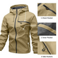 💦Men's Outdoor Sports Solid Color Jacket 🤩– Waterproof & Windproof, Perfect for All Seasons