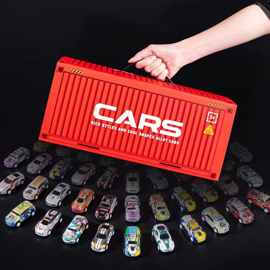 ⏳Black Friday Sale!🚨 Lowest Price Ever, Don't Miss Out! 🎁48 Mini Pull-Back Cars with Built-In Garage Set