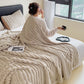 ⏳LAST DAY SPECIAL PRICE: ￡11.99!!🎁Super Soft Fur Ribbed Fleece Throw Blanket⛄🔥