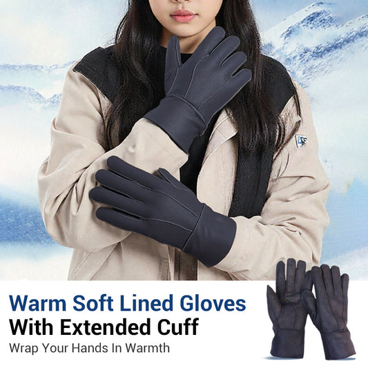 ⏳Black Friday Sale!🚨 Lowest Price Ever, Don't Miss Out! 🎉Warm Soft Lined Gloves With Extended Cuff