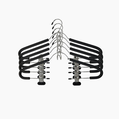 🔥Hot Sale✨Non-Slip Clothes Hangers with Clips and Hook