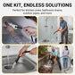 💧 Triple-layer burst-proof hose – PVC & stainless steel. Universal connector, easy install. Perfect for heavy-duty cleaning! 🚿🔧