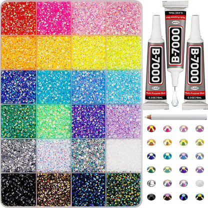 💎 Limited Time 50% OFF✨Flatback Crystal Bedazzling Rhinestones for Crafting-Perfect for Nails, Phone, Fashion DIY🔮🤩