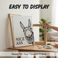 📢Limited-time 60% OFF🏡✨Funny Bathroom Wall Art - "Nice Ass" Donkey Print