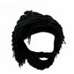 🔥Last day sale 50% OFF🔥Punk-style hat with an attached simple wig and knitted beard