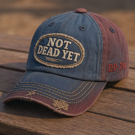 🎁LAST DAY SALE 49% OFF🔥NOT DEAD YET Vintage Washed Baseball Cap