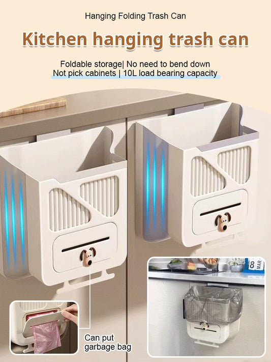 🔥While Supplies Last 40% OFF!🎉 Folding Hanging Kitchen Waste Trash Can🗑️
