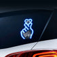 ⏳LAST DAY SALE:BUY 1 GET 1 FREE💕Solar-Powered Finger Heart LED Car Light
