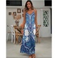⏳🔥2026 Hot Sale 63% OFF!!!🎁Women’s Retro Print V-Neck Sleeveless Maxi Dress