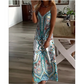 ⏳🔥2026 Hot Sale 63% OFF!!!🎁Women’s Retro Print V-Neck Sleeveless Maxi Dress