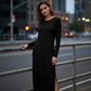 🆕 2026 New Trend 50% OFF💃50K+ SOLD!!!🌸Women's Loose Split Long Sleeve T-Shirt Dress | Effortless Daily Chic ✨