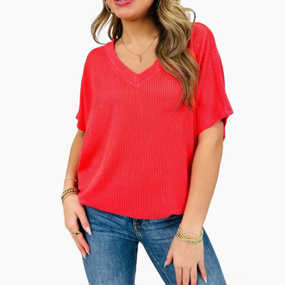 🎉LAST DAY SALE 50% OFF!!🎁Women's V-Neck Summer T-Shirt 🌟