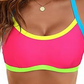 Women's Padded Wire-Free Athletic 2-Piece Swimsuit