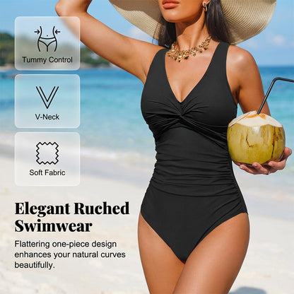 💥Special Sale 49% OFF👙Women's Tummy Control One-Piece Swimsuit