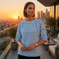 🔥HOT SALE 40% OFF✨Women's Striped Relaxed Fit T-Shirt— Free Shipping For Two Pieces