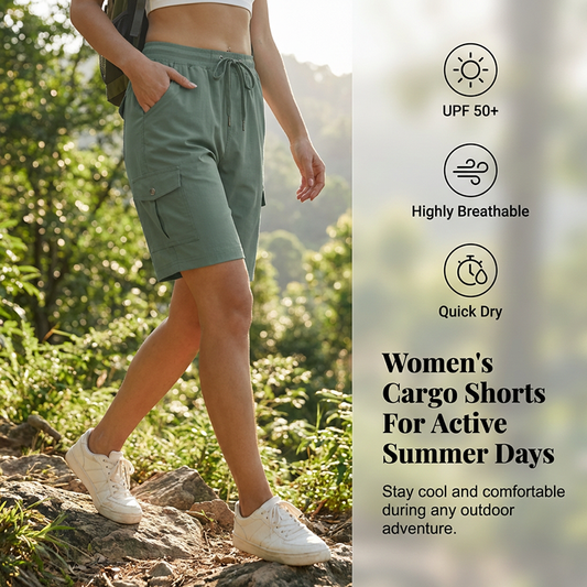 ⏳2026 SUMMER HOT SALE💥70% OFF! 🔥Women's Quick-Dry Cargo Shorts with Pockets