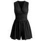 🥳2026 HOT SALE🥳💞50K+ SOLD!👗🌸 50% OFF! V-Neck Ruched Waist Romper – Sleeveless & flattering, pleated waist defines curves. Soft & breathable, perfect for sunny days. Sizes S-2XL. Your effortless summer go‑to. 🦋✨