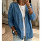 🧥 Last Week Special Price:£ 25.99✨ Women's Classic Button Front Denim Jacket – V-Neck, Breathable Fabric & Relaxed Fit 💙