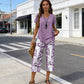 👚 50% OFF NOW! 🔥 Casual Round Neck Layered Tunic Top & Wide Leg Pants Set – Flowy Design, Soft Fabric & Perfect for Everyday Style 🌸