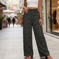 ⏳Limited-time 50% OFF💓Women's Smocked High Waist Wide Leg Pants💗👖-Effortless Style✨