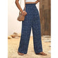 ⏳Limited-time 50% OFF💓Women's Smocked High Waist Wide Leg Pants💗👖-Effortless Style✨