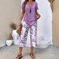 👗 LIMITED TIME: 50% OFF! 🔥Casual Round Neck Layered Tunic Top and Wide Leg Pants Set, Breathable Polyester ✨