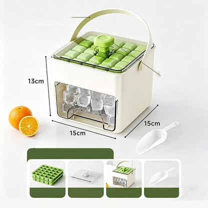 🔥HOT SALE 50%OFF🔥⏱️ Instant Ice Cubes in Seconds – 🧊Just Press Ice Maker & Storage Bin