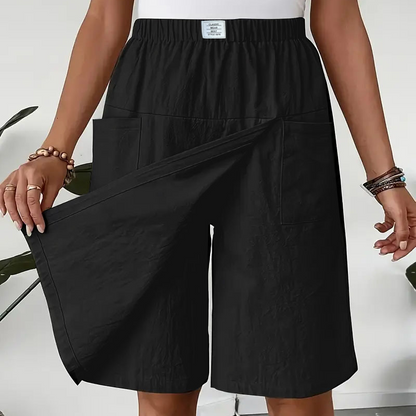 👖Last Day Special Price:£ 14.99!!!💥Women's Casual Elastic Waist Wrap Skort🔥
