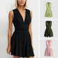 🥳2026 HOT SALE🥳💞50K+ SOLD!👗🌸 50% OFF! V-Neck Ruched Waist Romper – Sleeveless & flattering, pleated waist defines curves. Soft & breathable, perfect for sunny days. Sizes S-2XL. Your effortless summer go‑to. 🦋✨