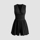 🥳2026 HOT SALE🥳💞50K+ SOLD!👗🌸 50% OFF! V-Neck Ruched Waist Romper – Sleeveless & flattering, pleated waist defines curves. Soft & breathable, perfect for sunny days. Sizes S-2XL. Your effortless summer go‑to. 🦋✨