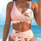 👙 50% OFF NOW ! 💐 Women's Floral Print High Waist Bikini Set – Elegant floral pattern, flattering high waist design, soft fabric, perfect for beach & pool days ☀️