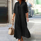 📢📢50% OFF !! ⏰Women's Vintage Lapel Neck Long Dress👗