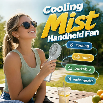 🏖️Summer Cool Deal: ONLY ￡8.99!❄️Portable Handheld Mist Cooling Fan💦